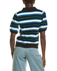 T Tahari Half Button Down Shirt