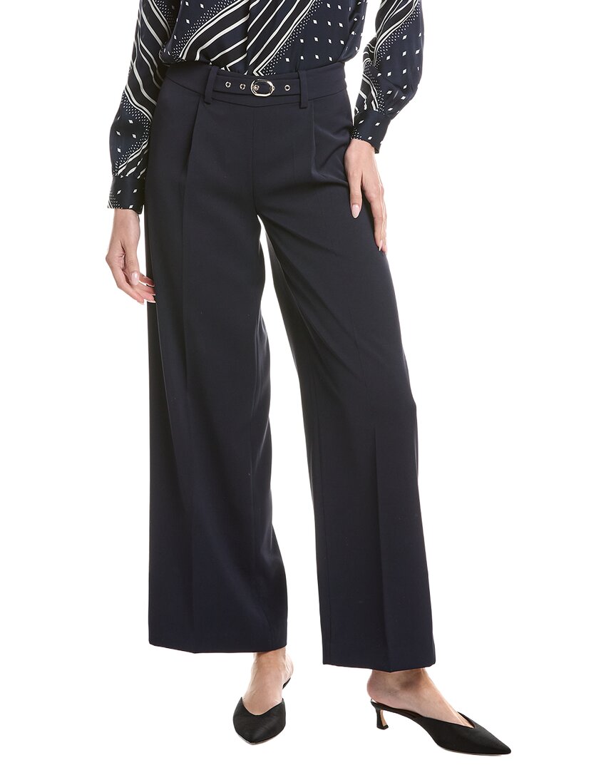 Elie Tahari Wide Leg Pleated Trouser