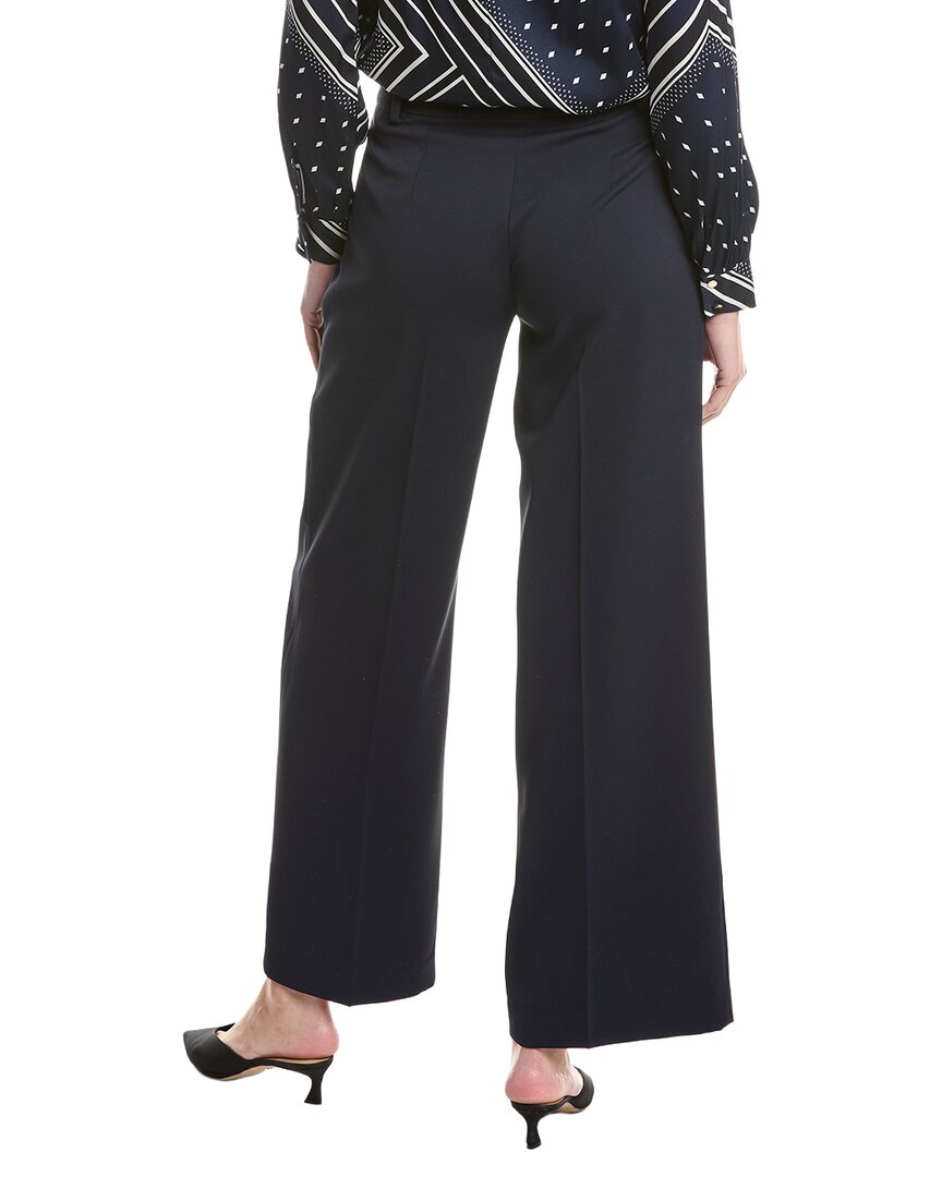 Elie Tahari Wide Leg Pleated Trouser