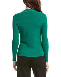 Elie Tahari Novelty Wrap Neck Top