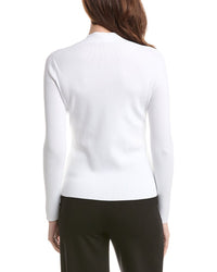 Elie Tahari Novelty Wrap Neck Top