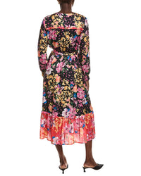 T Tahari Peplum Hem Maxi Dress