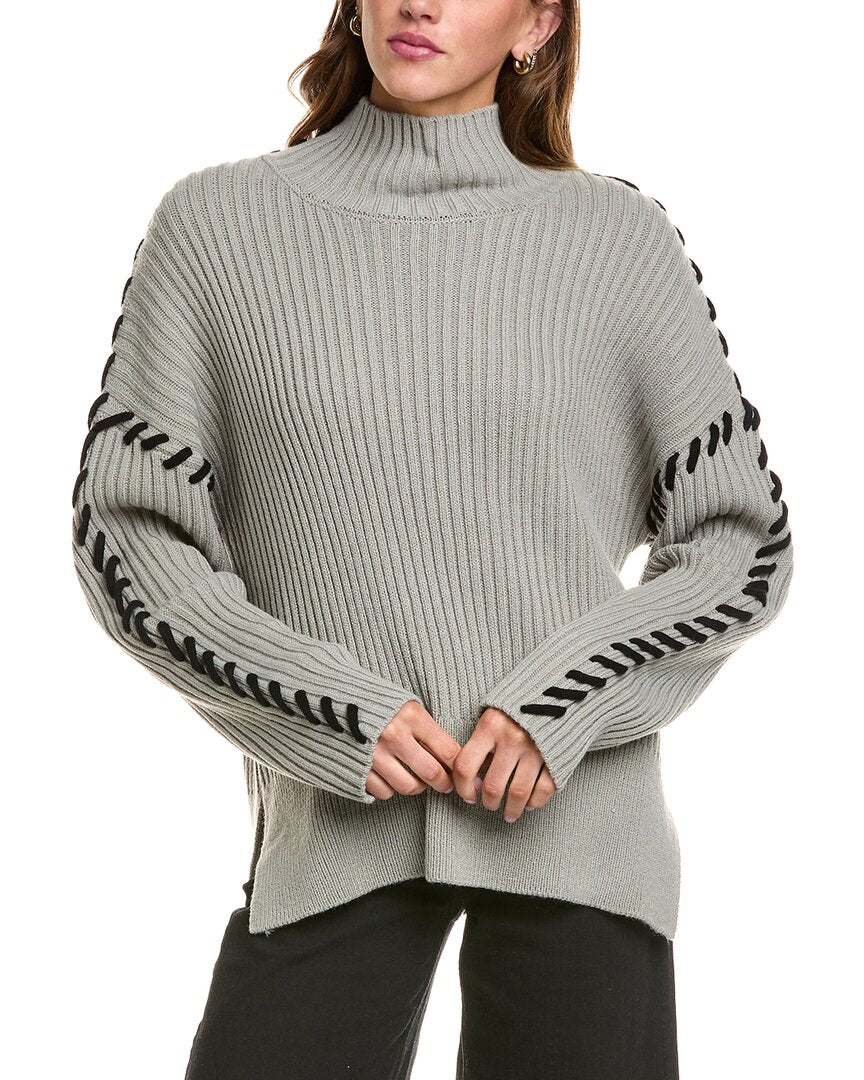Theo And Spence Whipstitch Turtleneck Sweater