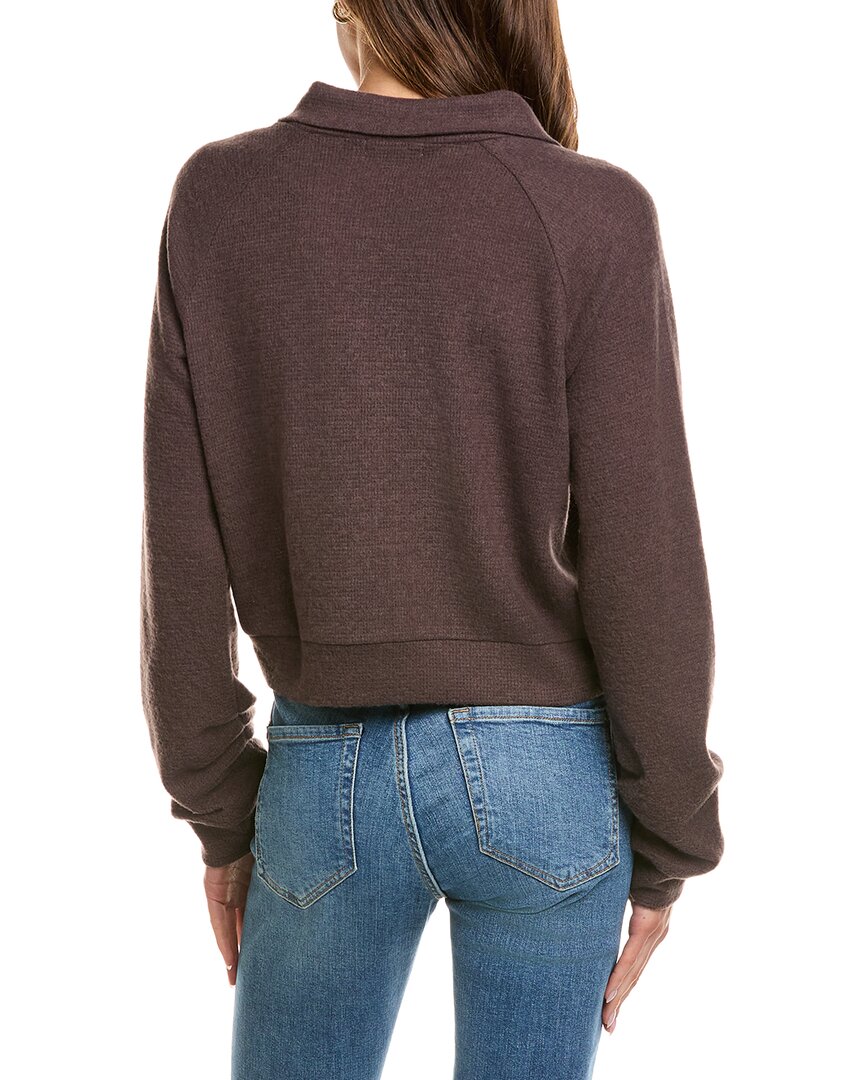 Theo And Spence Waffle 1/4-Zip Pullover