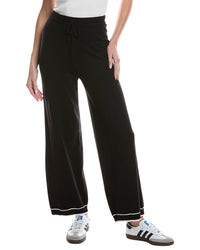 Theo And Spence Stripe Trim Wide Leg Pant