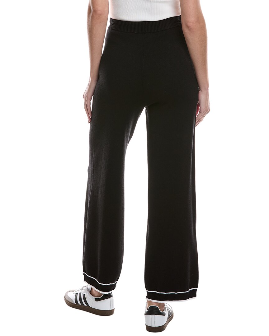 Theo And Spence Stripe Trim Wide Leg Pant