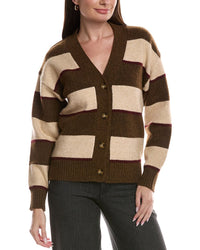 Theo And Spence 3-Tone Button Cardigan