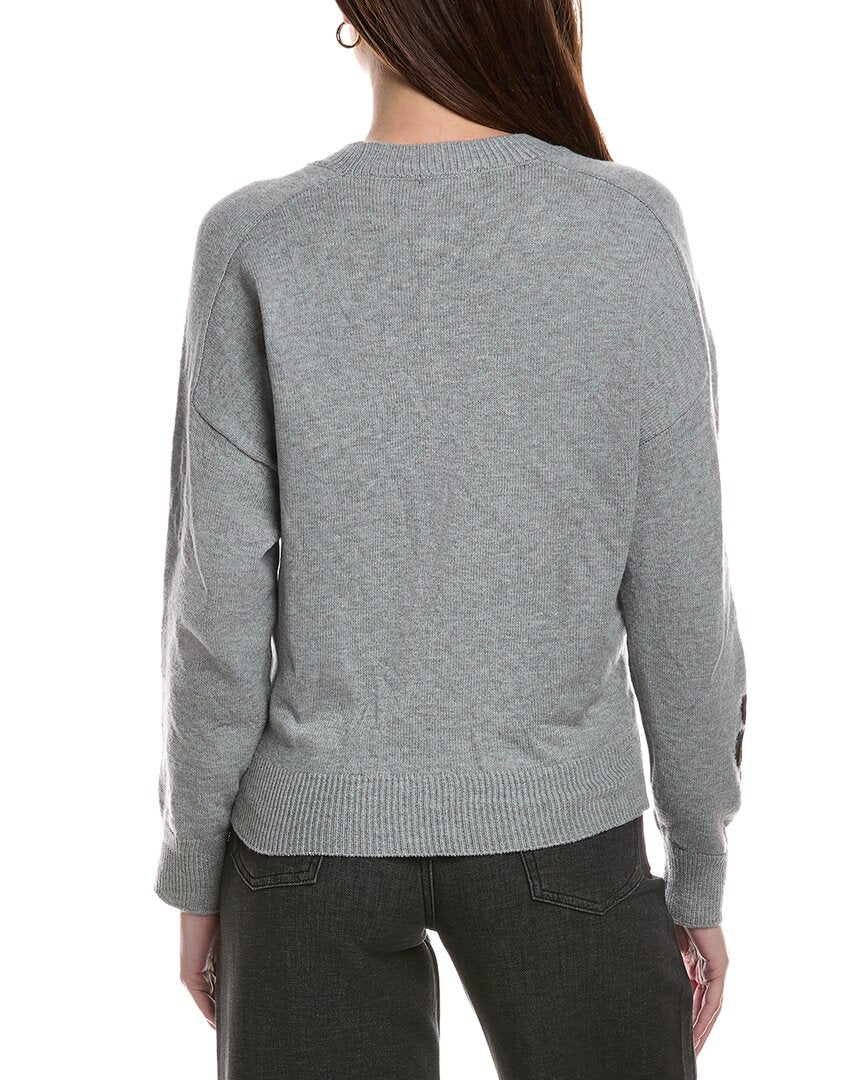 Theo And Spence Tonal Daisy Sweater