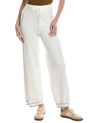 Theo And Spence Stripe Trim Wide Leg Pant