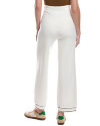 Theo And Spence Stripe Trim Wide Leg Pant