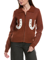 Theo And Spence Western Zip-Up Sweater