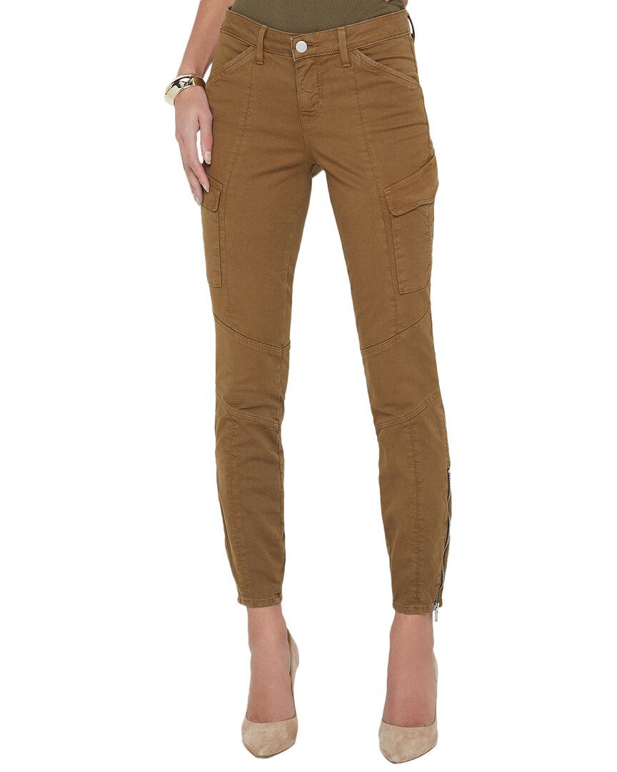 L'agence Patton Brown Olive Skinny Leg Jean