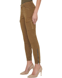 L'agence Patton Brown Olive Skinny Leg Jean