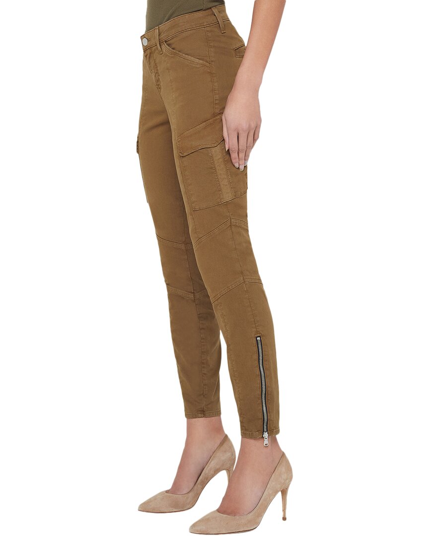 L'agence Patton Brown Olive Skinny Leg Jean