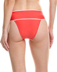 Pq Swim Banded High-Waist Bikini Bottom