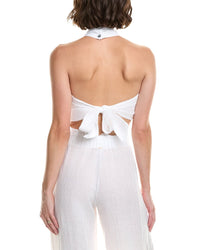 Pq Swim Linen Wrap Top