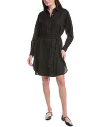James Perse Linen Mini Shirt Dress