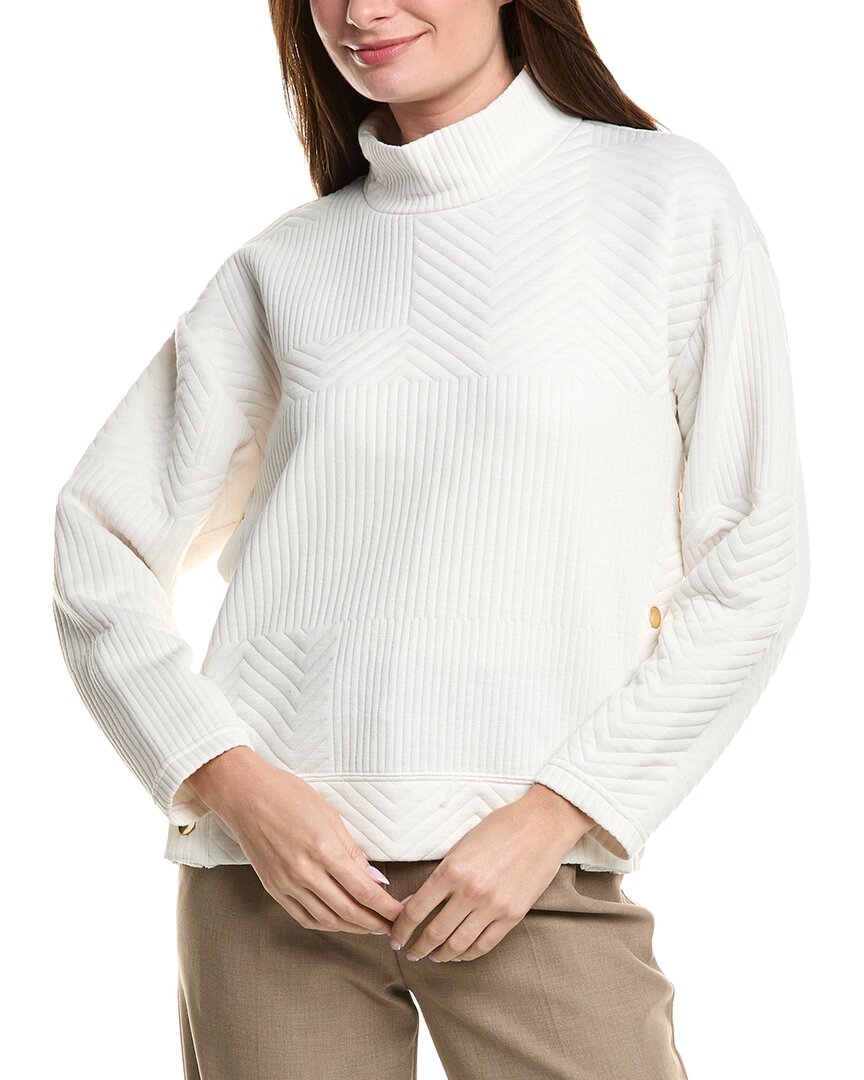 Nanette Nanette Lepore Chevron Mock Neck Sweater