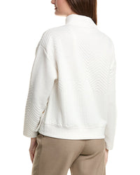 Nanette Nanette Lepore Chevron Mock Neck Sweater