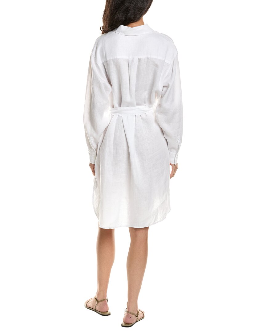 James Perse Linen Mini Shirt Dress