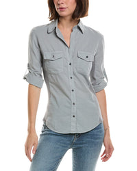 James Perse Contrast Panel Shirt