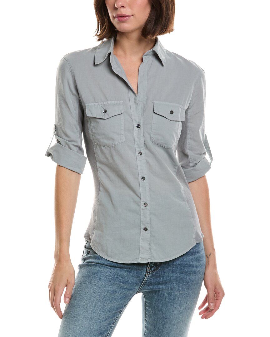 James Perse Contrast Panel Shirt