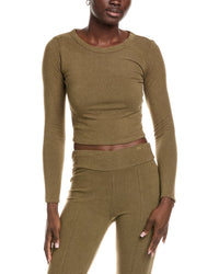 Brook + Lynn Brushed Cropped T-Shirt