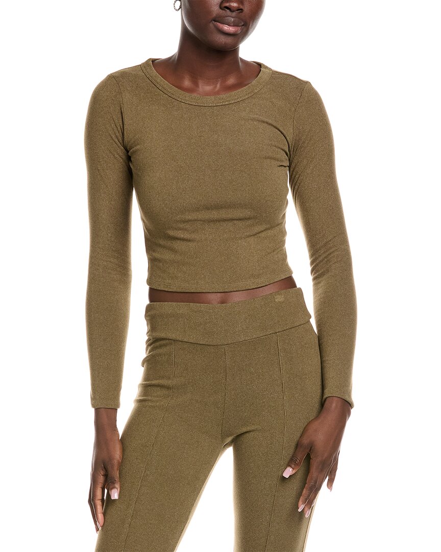 Brook + Lynn Brushed Cropped T-Shirt