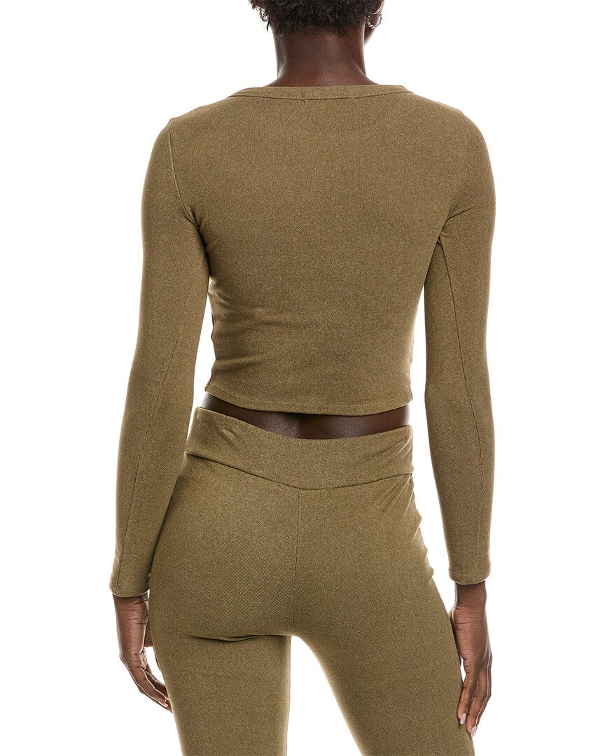 Brook + Lynn Brushed Cropped T-Shirt