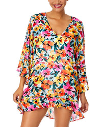 Anne Cole Bell Sleeve Flounce Tunic
