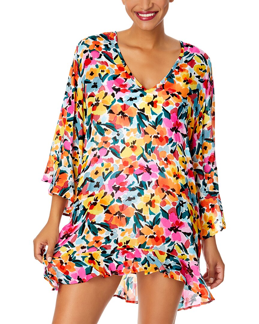 Anne Cole Bell Sleeve Flounce Tunic