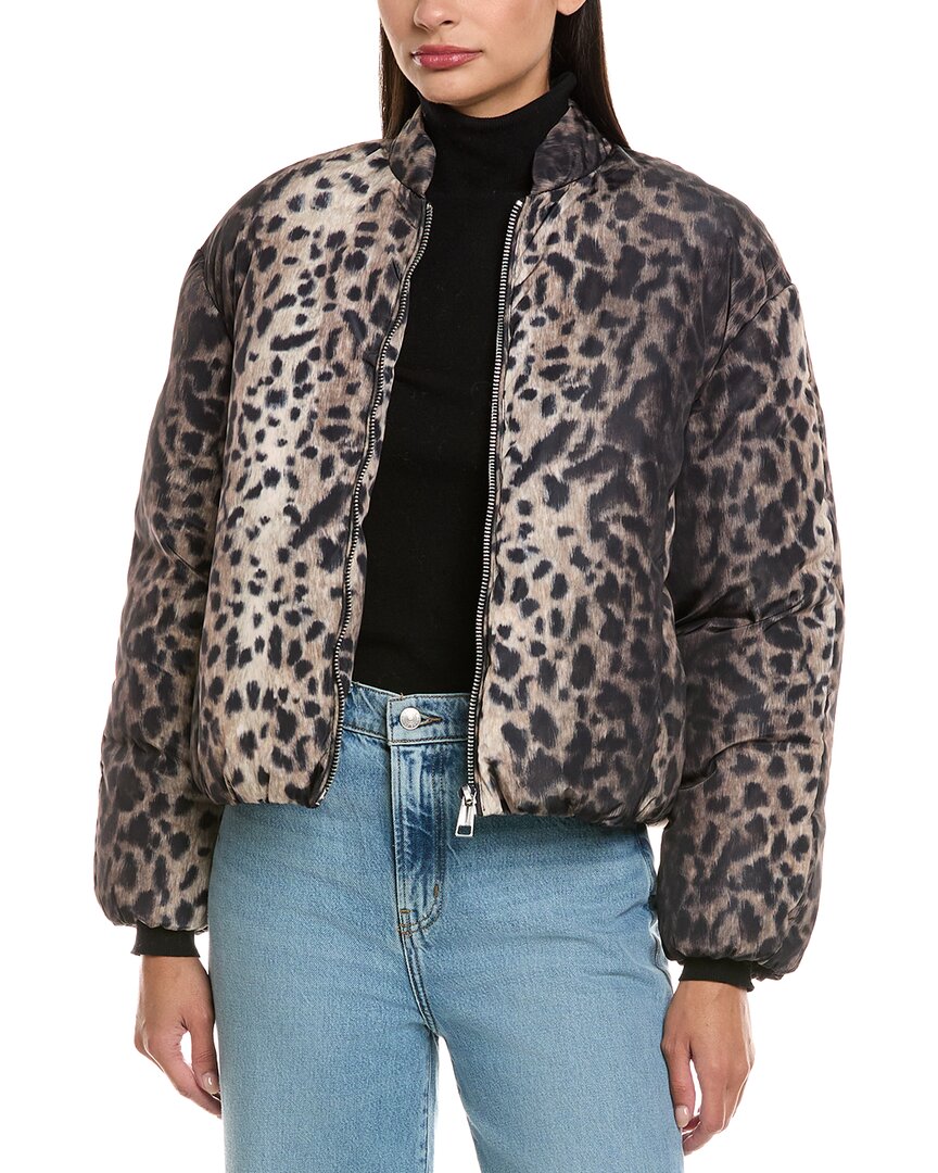 Apparis Leni Leopard Padded Bomber