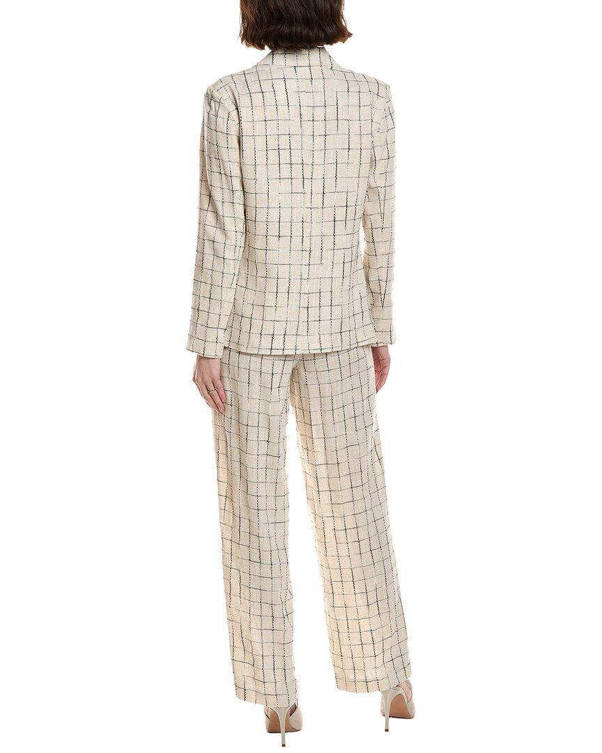Nanette Nanette Lepore 2Pc Linen-Blend Suit Jacket & Pant