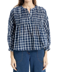 Max Studio Smocked Shirt