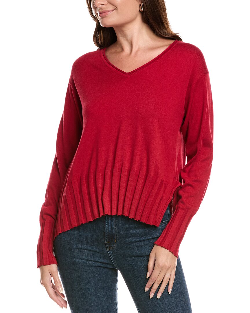 Planet Cropped V-Neck Sweater