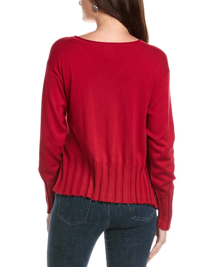 Planet Cropped V-Neck Sweater