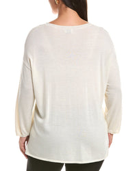 Marina Rinaldi Plus Badesse Wool-Blend Top