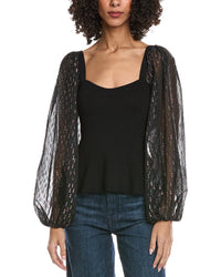 Fate Contrast Sheer Top
