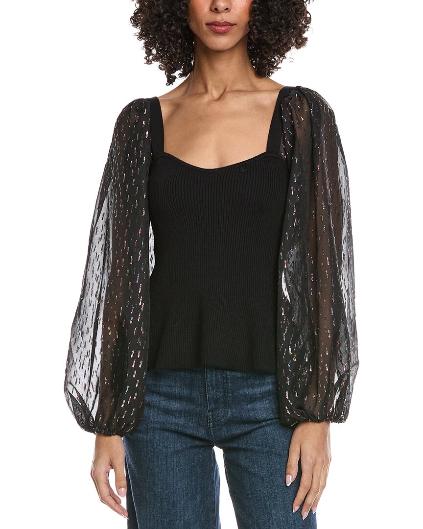 Fate Contrast Sheer Top
