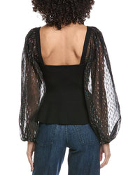 Fate Contrast Sheer Top