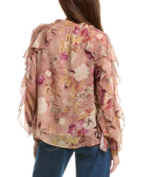 Fate Chiffon Cascading Ruffle Shirt