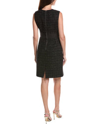 St. John Metallic Tweed Mini Dress