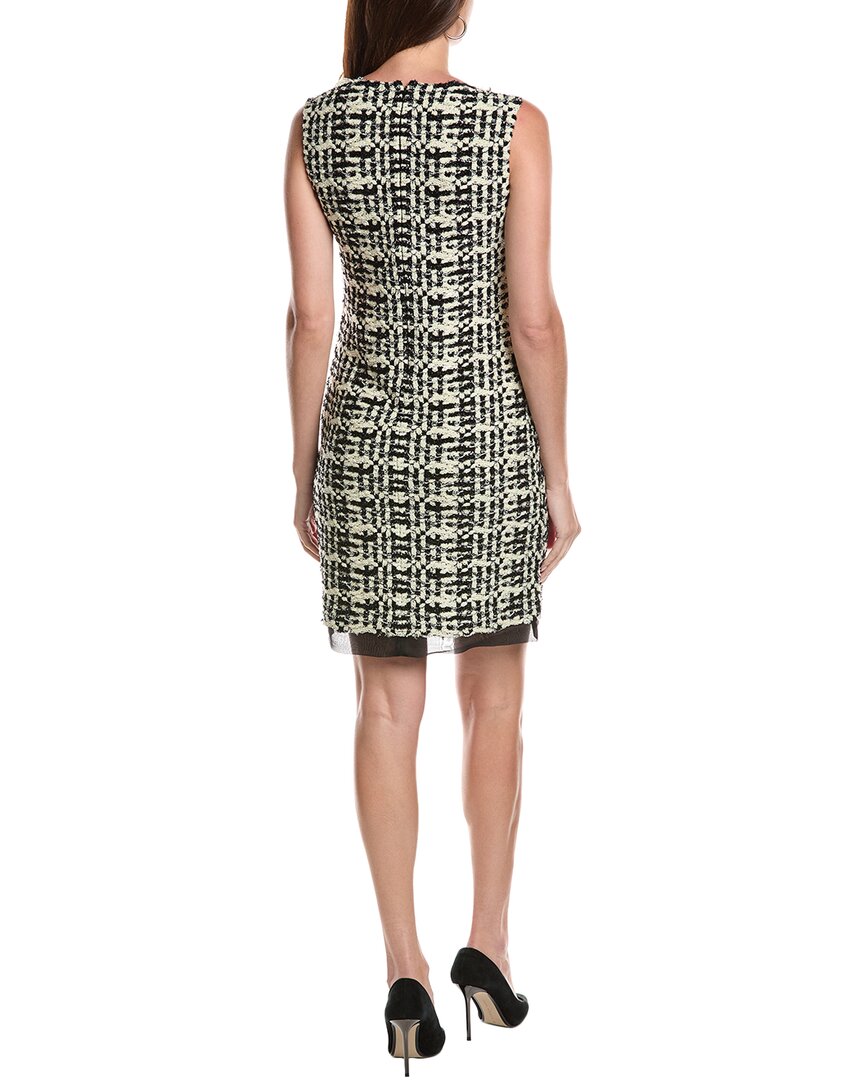 St. John Dress-Slubsequintexturedplaid
