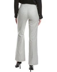 St. John Flannel Wool-Blend Pant