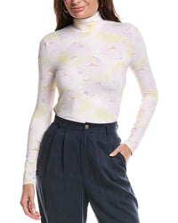 St. John Printed Jersey Top