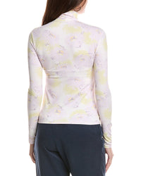 St. John Printed Jersey Top