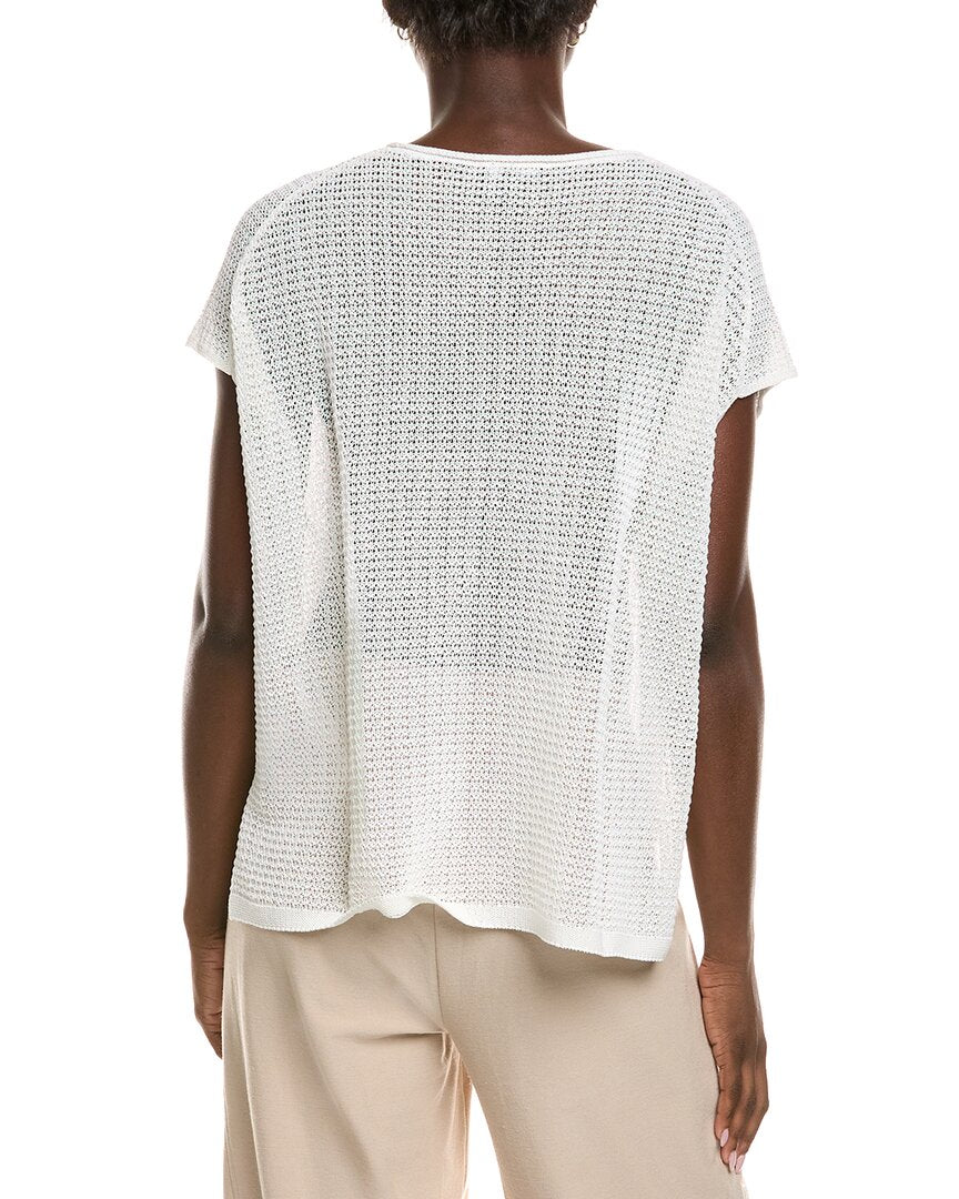 Eileen Fisher Jewel Neck Sweater