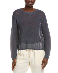 Eileen Fisher Petite Crewneck Linen-Blend Sweater