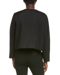 Eileen Fisher Round Neck Silk Jacket