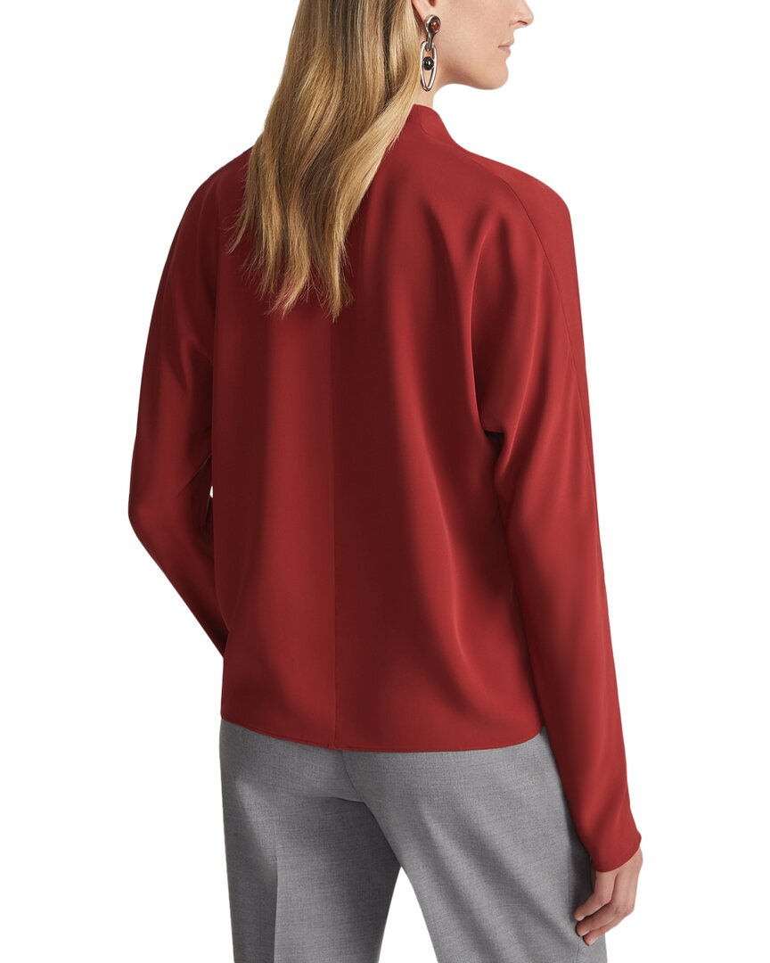 Lafayette 148 New York V-Neck Button Blouse
